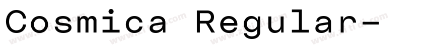 Cosmica Regular字体转换